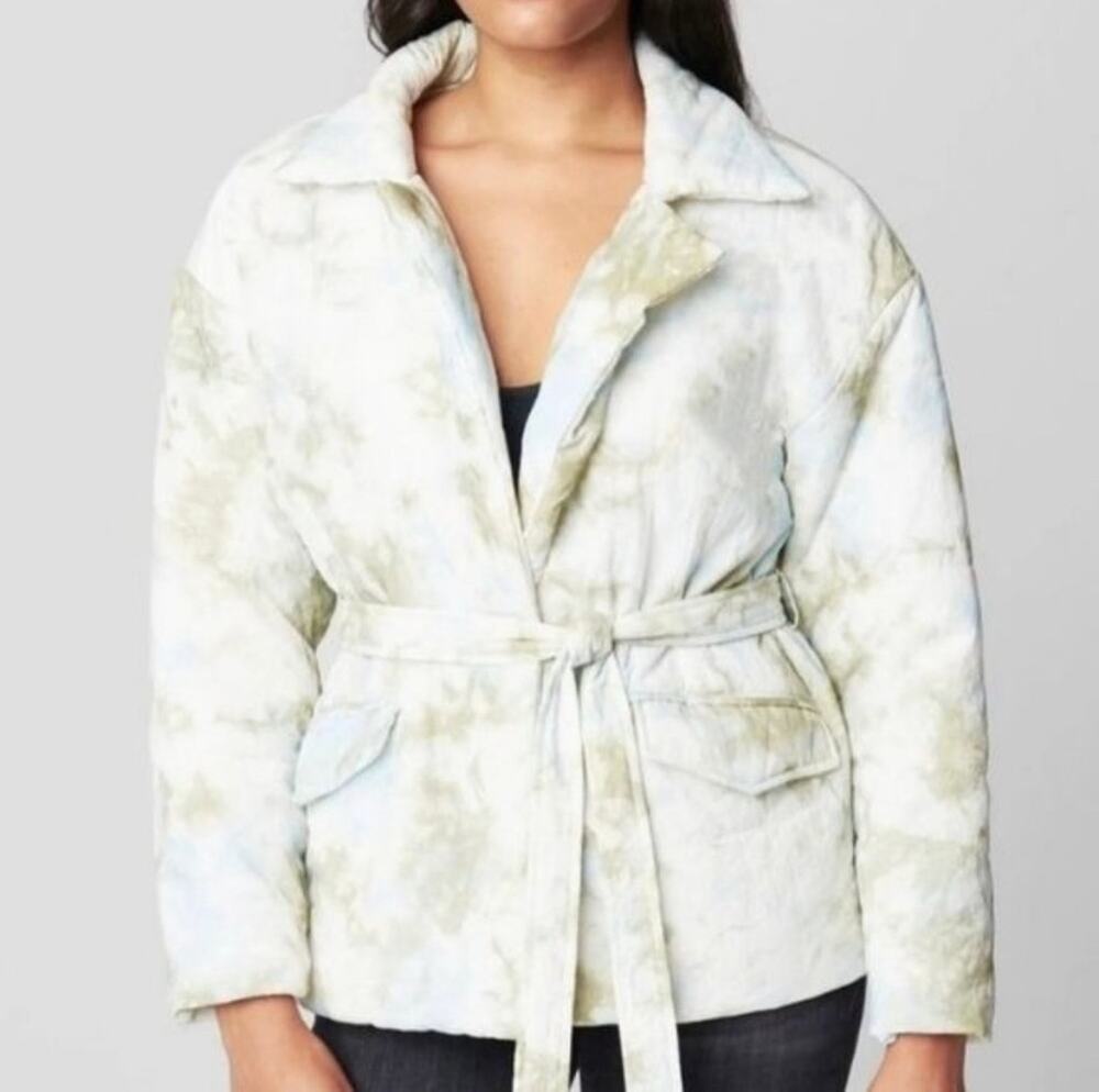 Blank NYC NWT Perfect Day Jacket Belted Puffer Winter Coat Size Small